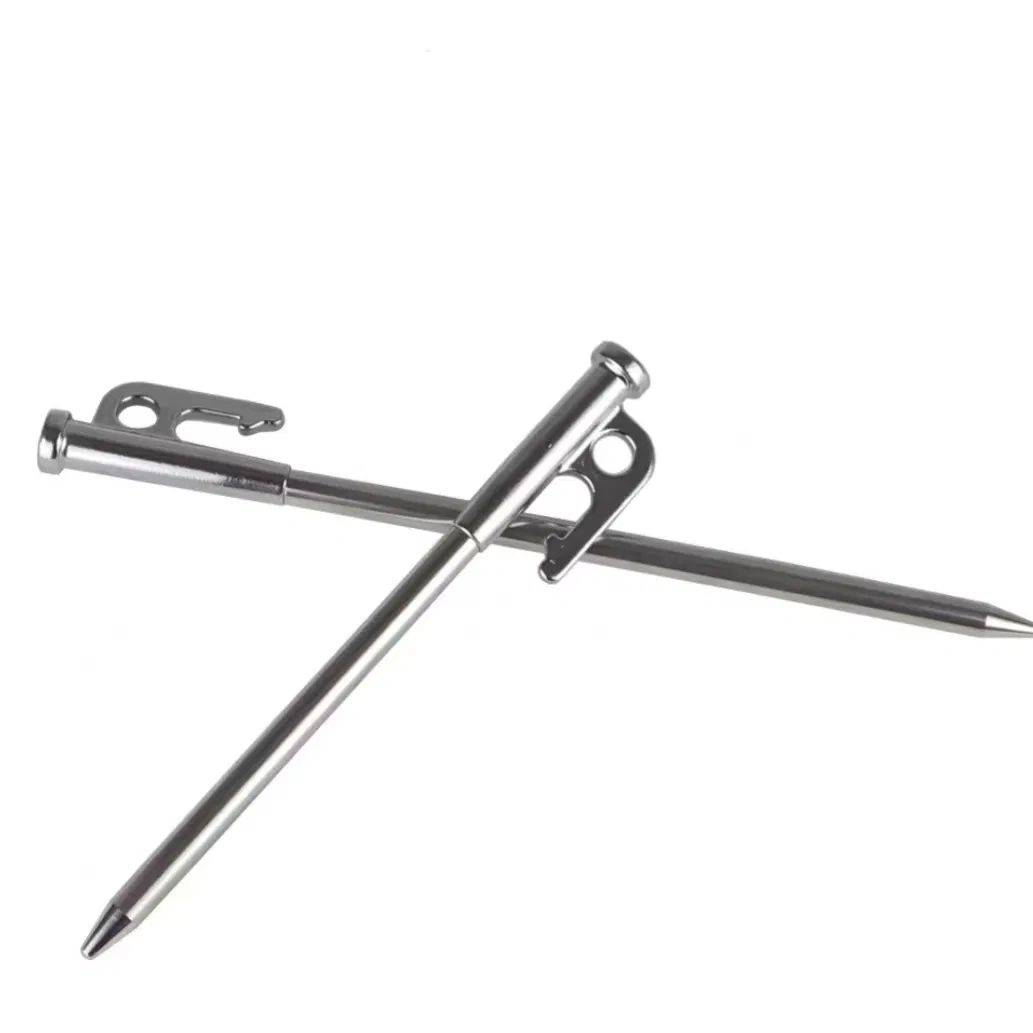Peakpro Forged Steel Backpacking Alpine Tent Peg for Mountain Tents & Guy Lines