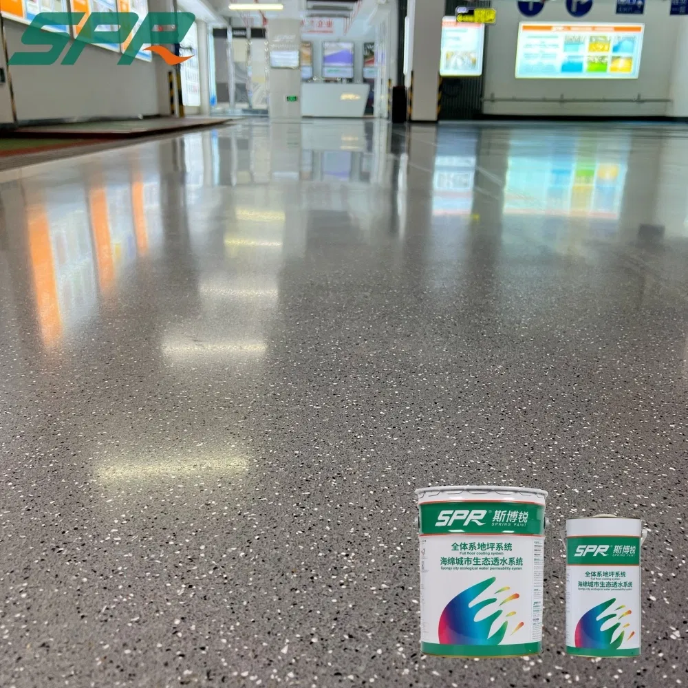 Epoxy Coating Terrazzo Elite Decorative Floor Paint for Indoor Mall Metro Airport Hospital