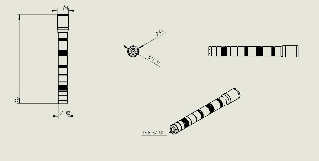 1W Green 532nm Rechargebale Laser Repeller Flashlight with Adjustable Beam