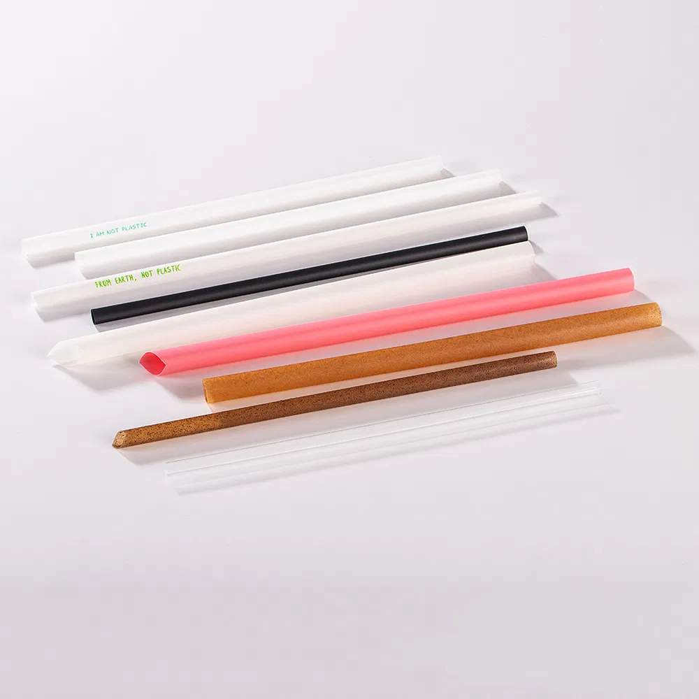 Environment Friendly 12mm 6mm Biodegradable PLA Disposable Straw for Hot Drink