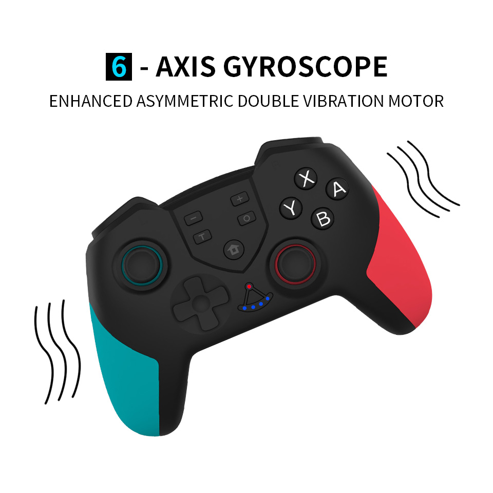 High Quality Joystick Handle Gamepad Ns-PRO PC Wireless Game Controller with Turbo Vibration