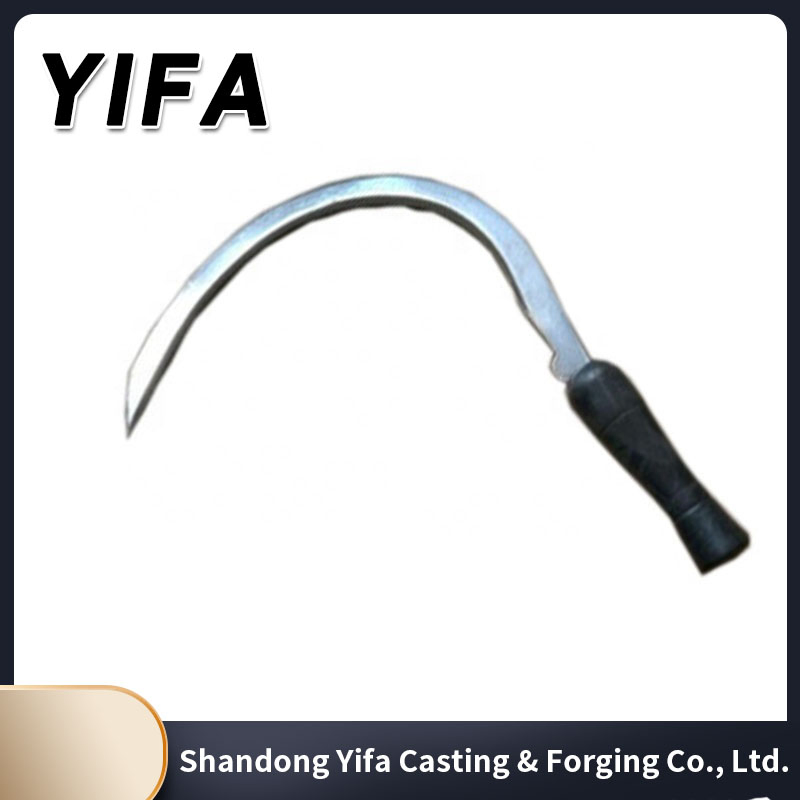 Low Price Carbon Steel Cutting Garden Farming Tool Grass Tooth Sickle with Wooden Handle Purning Sickle