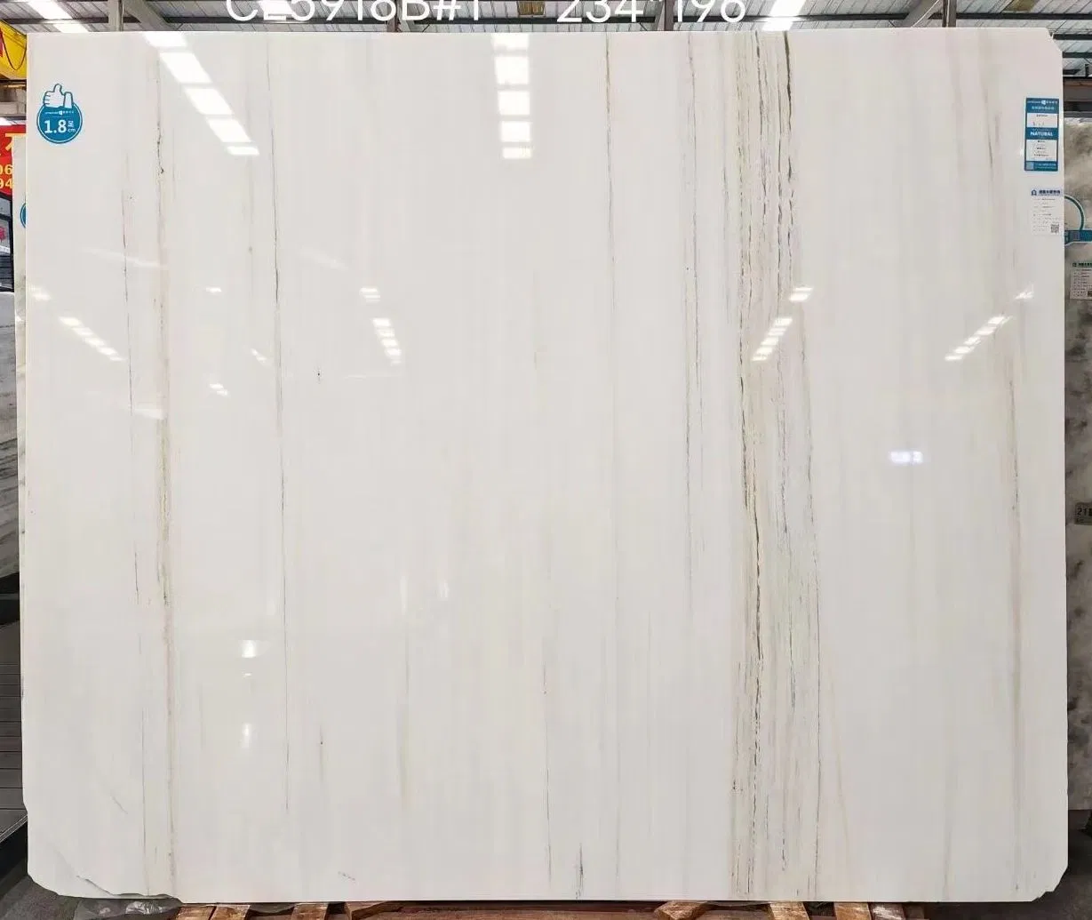 2024 Hot New White Natural Marble Stripe Flooring Tiles Popular
