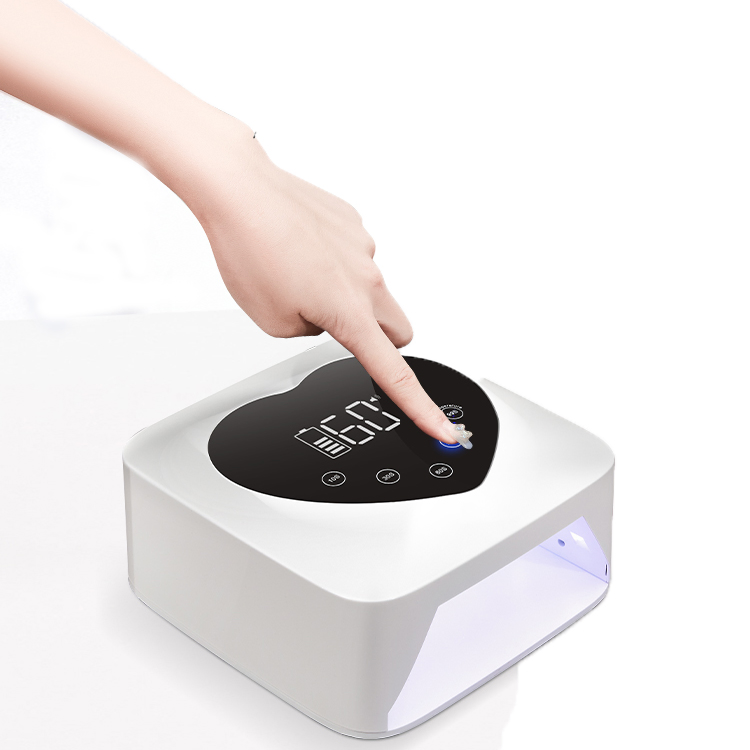 Wireless UV Light Nail Lamp 72W Manicure Nail Gel Dryer with Touch Screen & 5 Timer Setting