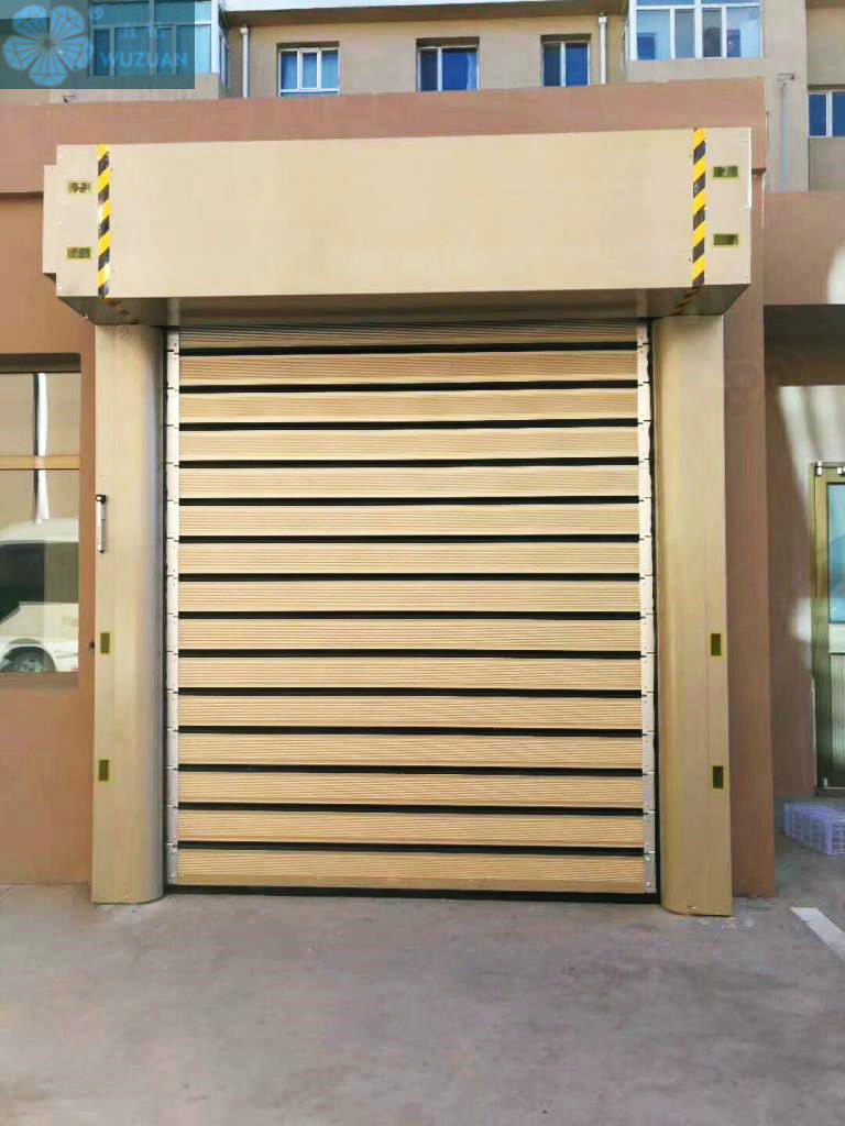 Rapid Automatic Industrial Exterior Aluminum Alloy Security Thermal Insulated Overhead Garage Rolling up Warehouse Roll up Metal Coiling Spiral High Speed Door