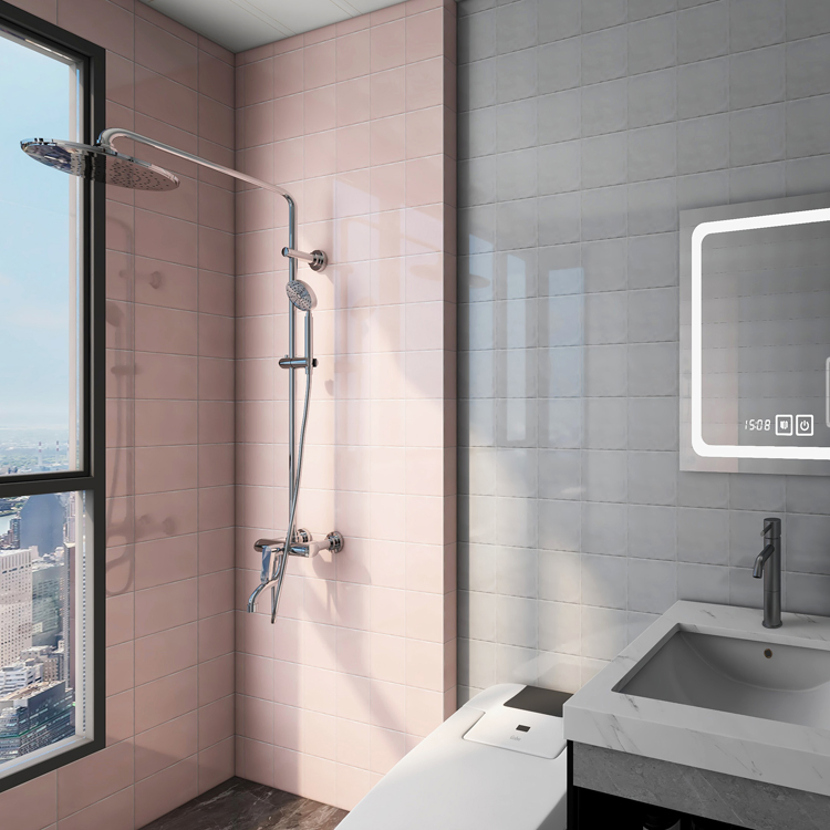 Orange Color Glossy Finish Glazed Ceramic Mosaic Subway Tile Home Decoration Floor and Wall Tile 200X200mm