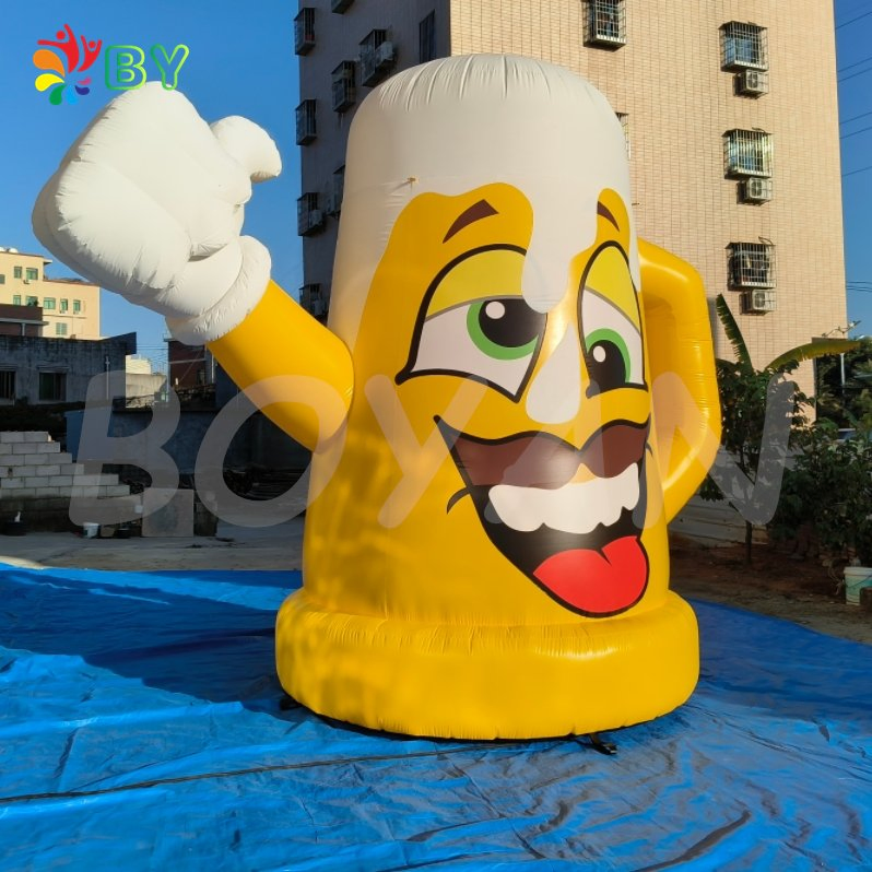 Inflatable Beer Cup Balloon Giant Inflatable Bottle for Birthday Party Decoration Advertising Inflatables