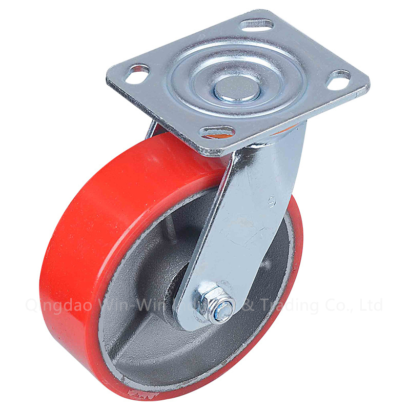 Factory Heavy Duty Caster Wheel Iron Core PU Wheel for Industrial Tools Workbench
