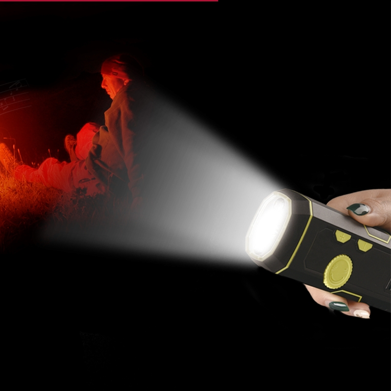 Аварийный фонарь-радио с динамо-ручкой