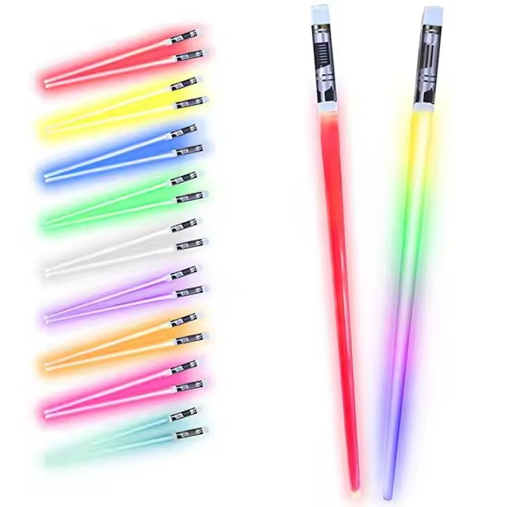 LED Luminous Chopsticks Food-Grade Reusable Kitchen Items for Party Promotional Party Supplies
