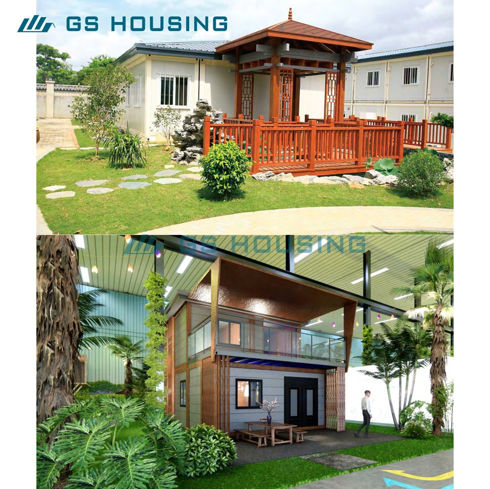 Factory Customized 2 Layer Flat Pack Container for Temporary Guard Station Capsule Container House Portable Prefab House Mobile Home