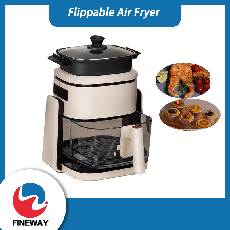 New Style Rotatable and Multi-Functional Air Fryer with Transparent Glass Pot and Cooking Pot for Household Use