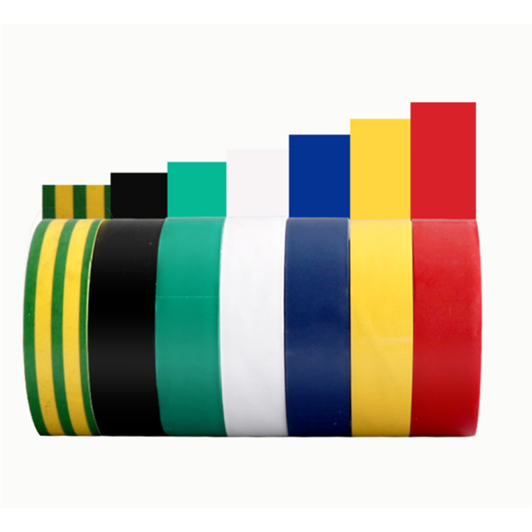 Yourijiu OEM Branded Silver Black Stripe Flame Resistance Wrapping Electrical Insulation PVC Tape