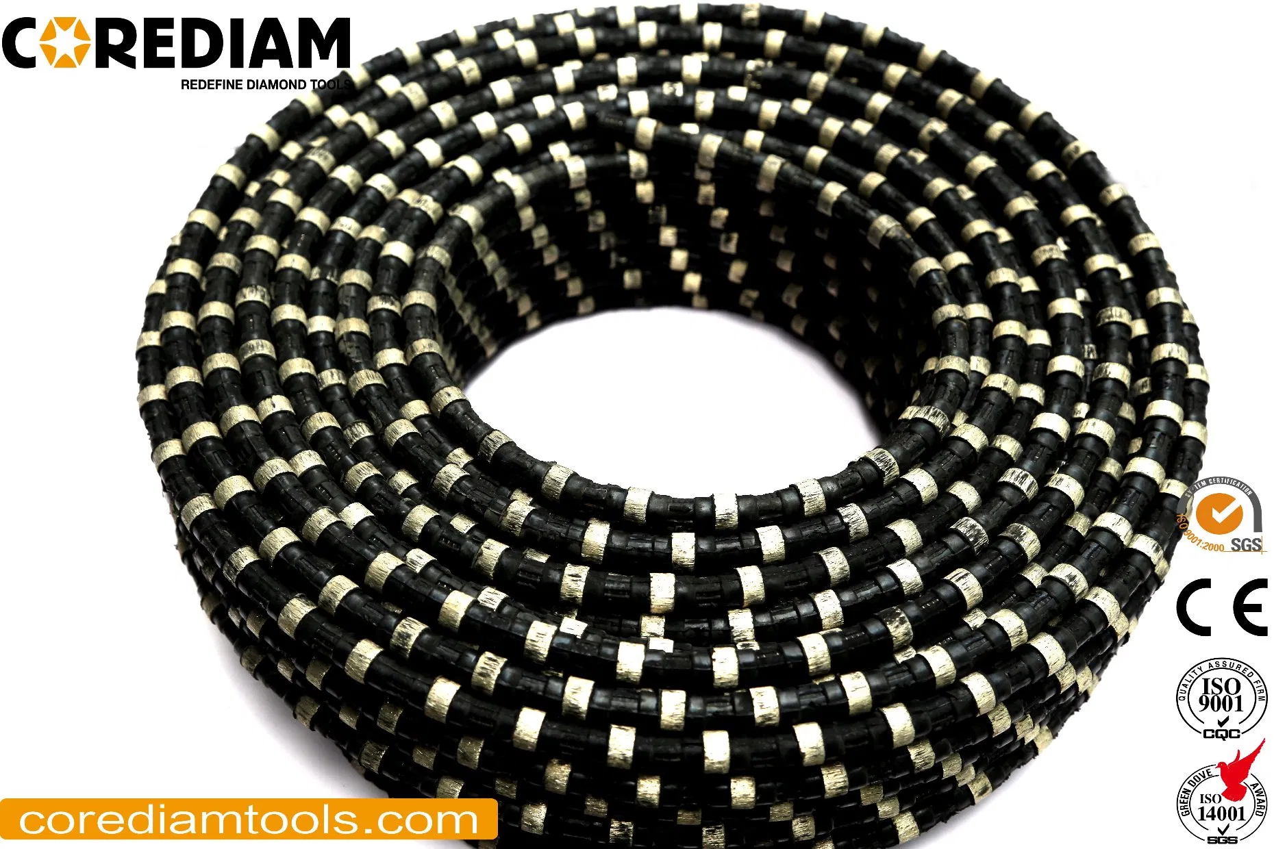 11.5mm Diamond Wire Saw for Granite/Marble Quarry