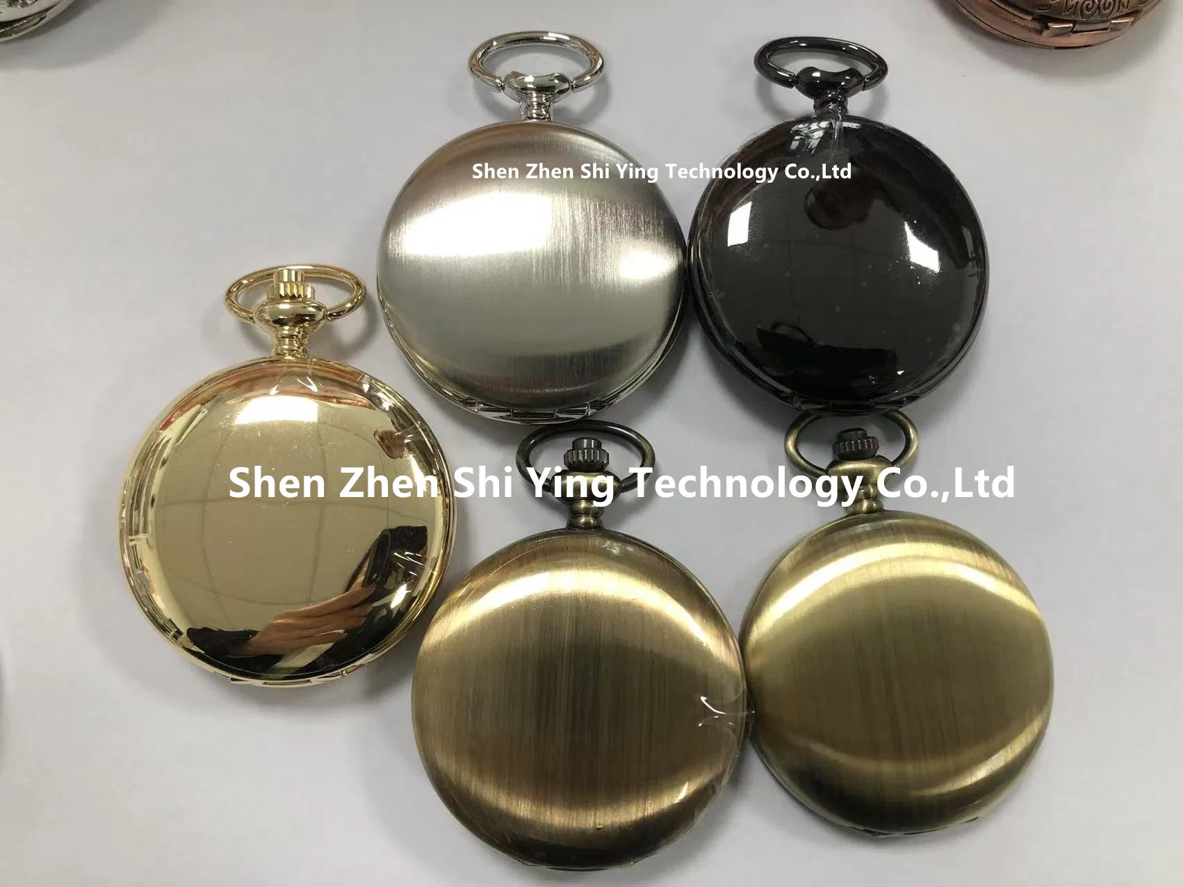 Custom Cheap Alloy Pocket Watch with Chain