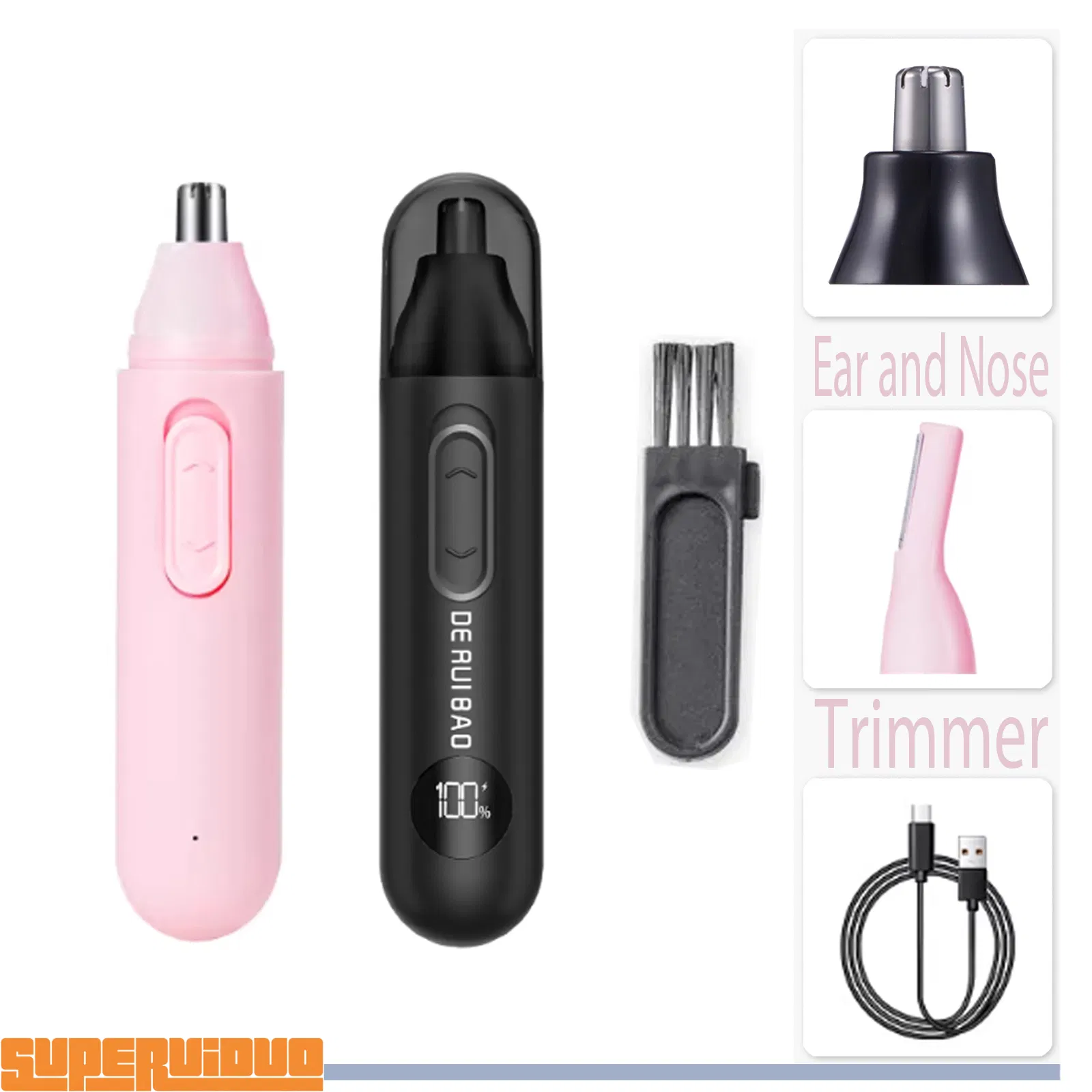 Skin-Protective Precision Blade Ear and Nose Trimmer