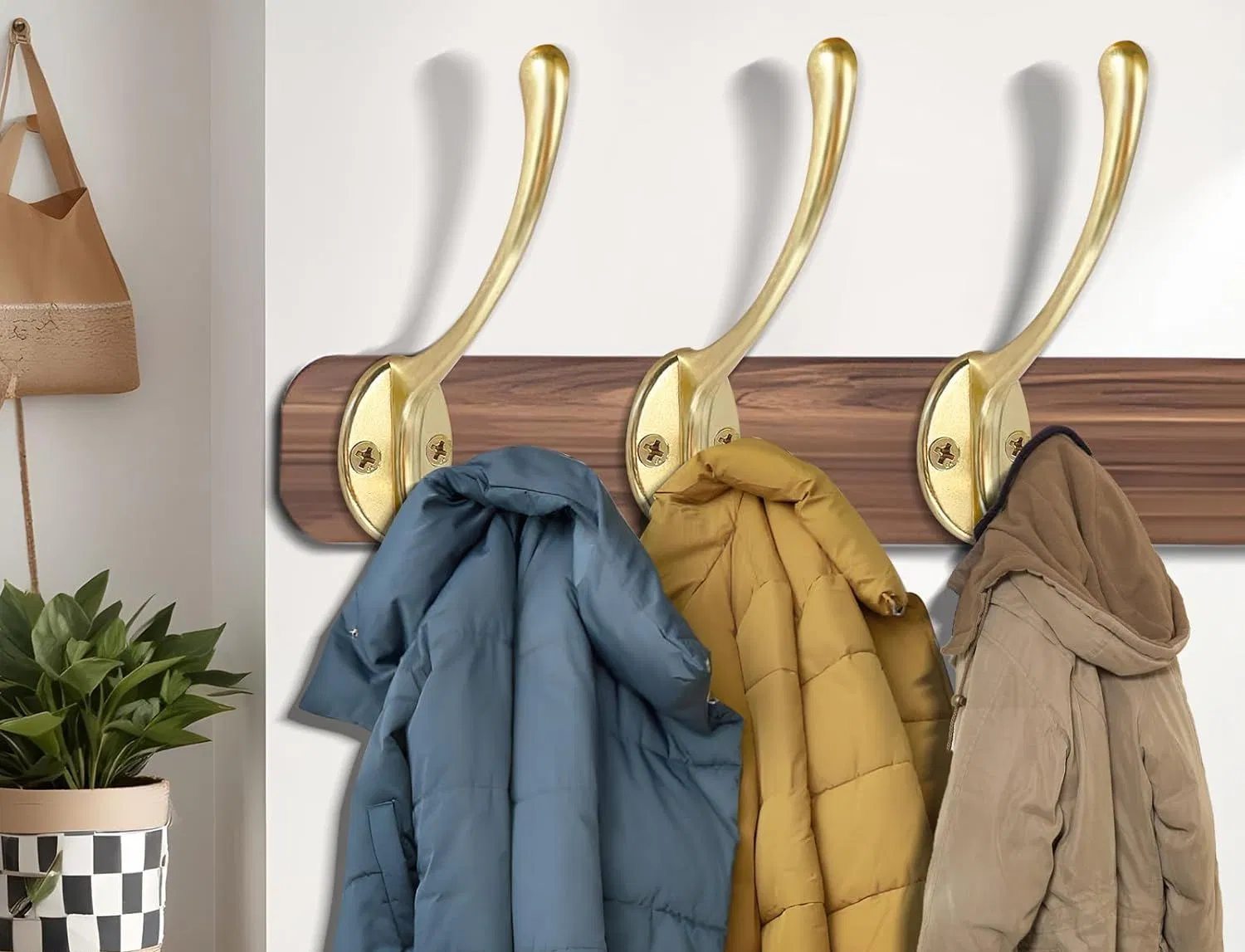 Mdyg222K Die-Cast Zinc Coat Hook, Gold Finish