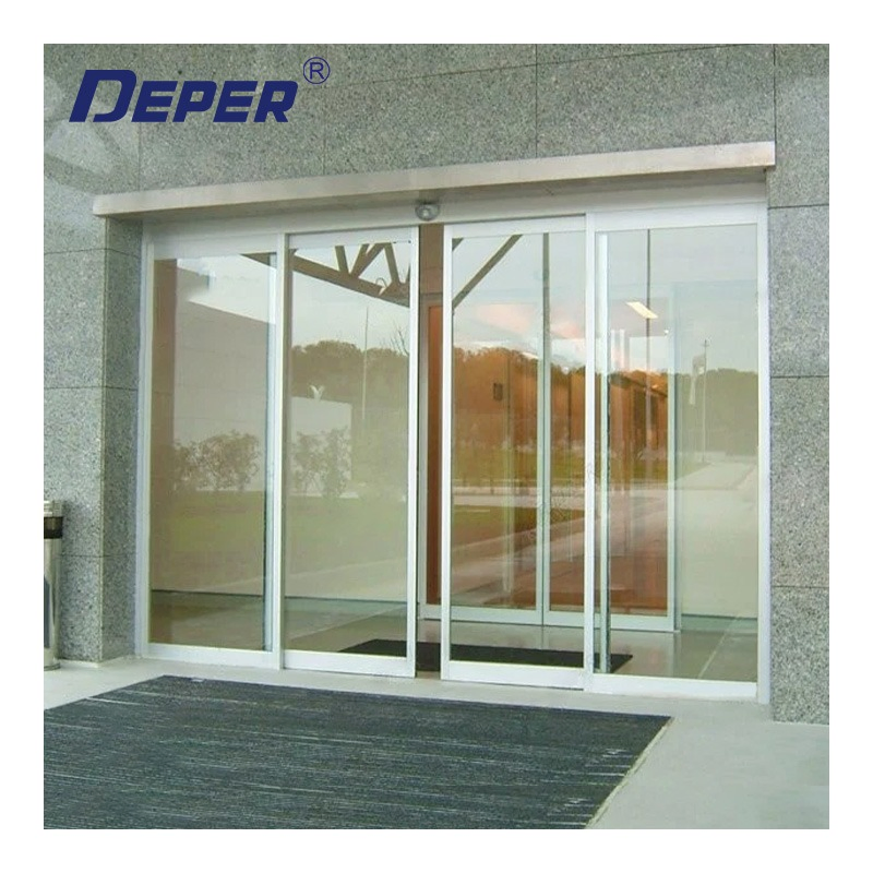 Factory Price High Quality Modern 125A 150kg Industrial Hotel Commercial Automatic Operators Glass Sliding Door