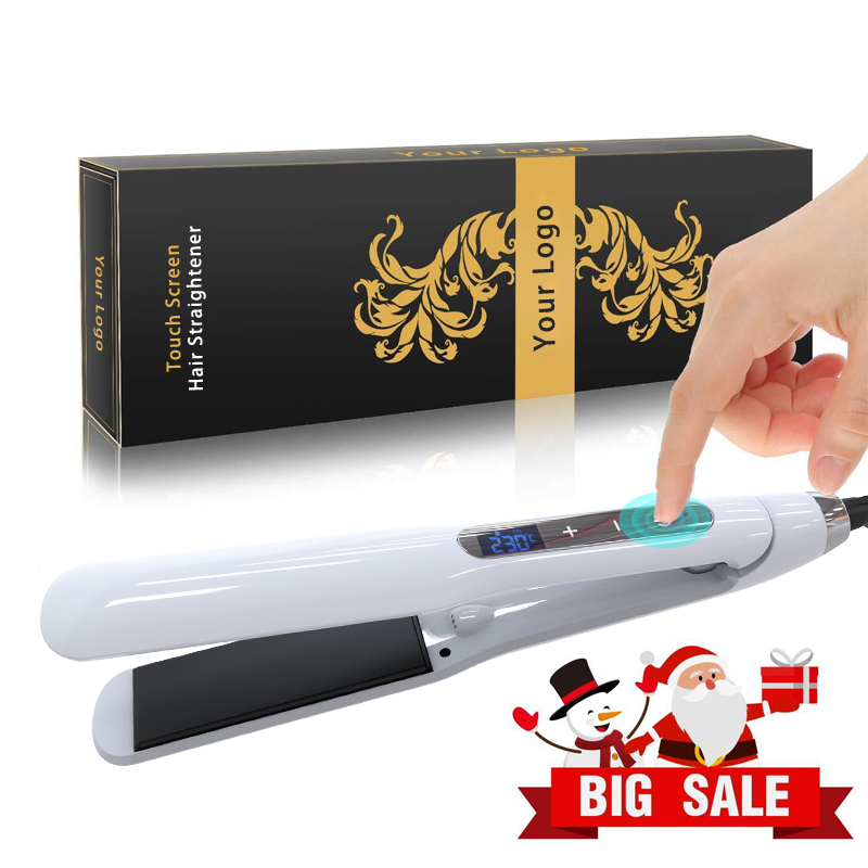 2021 Newest Touch Screen Anion Hair Straightener Flat Iron Hair Straightening Machine