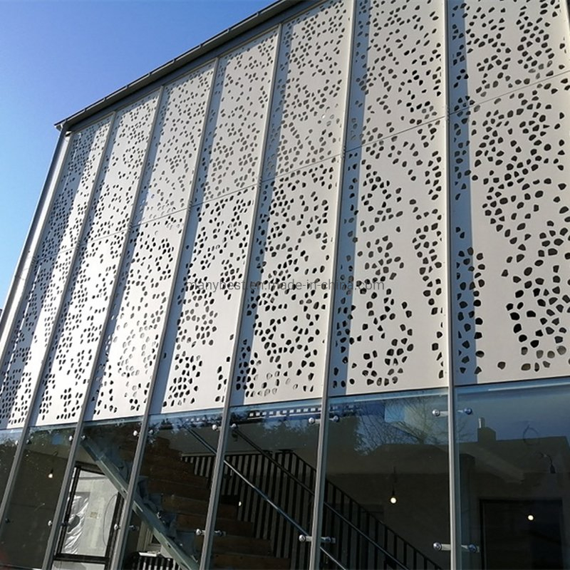 Popular Commercial Building Project Aluminum Outdoor Facade Laser Cutting Panel