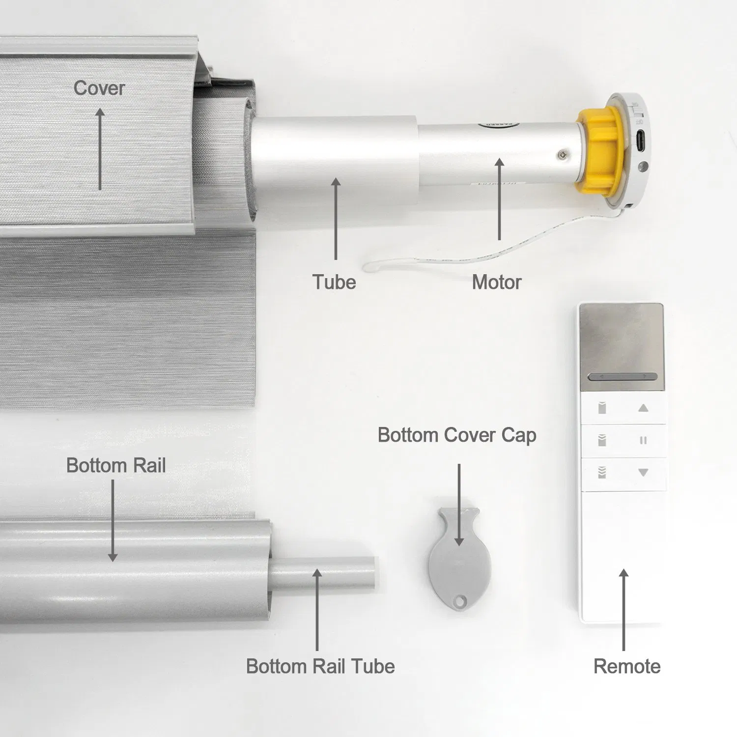 Sisheng Rechargeable Day and Night Blinds by Ployester of Hotel Bm001