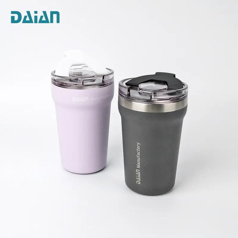 Double Wall 18/8 Stainless Steel Insulated Travel Coffee Tumbler 13oz Coffee Mugs with Lid