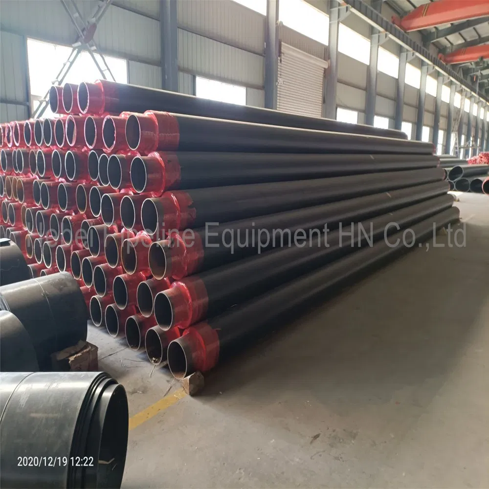 Pre-Insulated Steel Pipe Polyurethane Foam Insulation and HDPE Casing