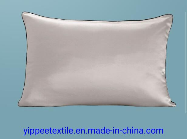 Piping Edge Silk Pillowcase Pillow Sham Pure Silk Pillow Cover