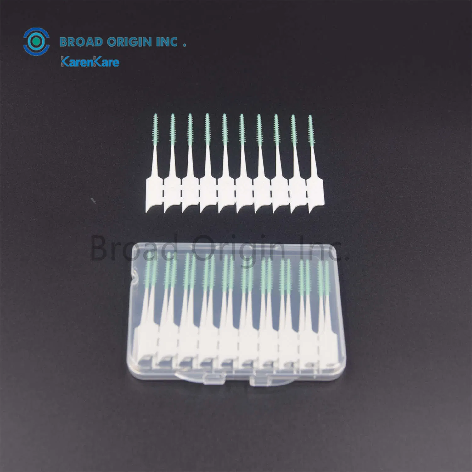 Eco Friendly Biodegradable Rubber Interdental Brush Adult Toothbrush