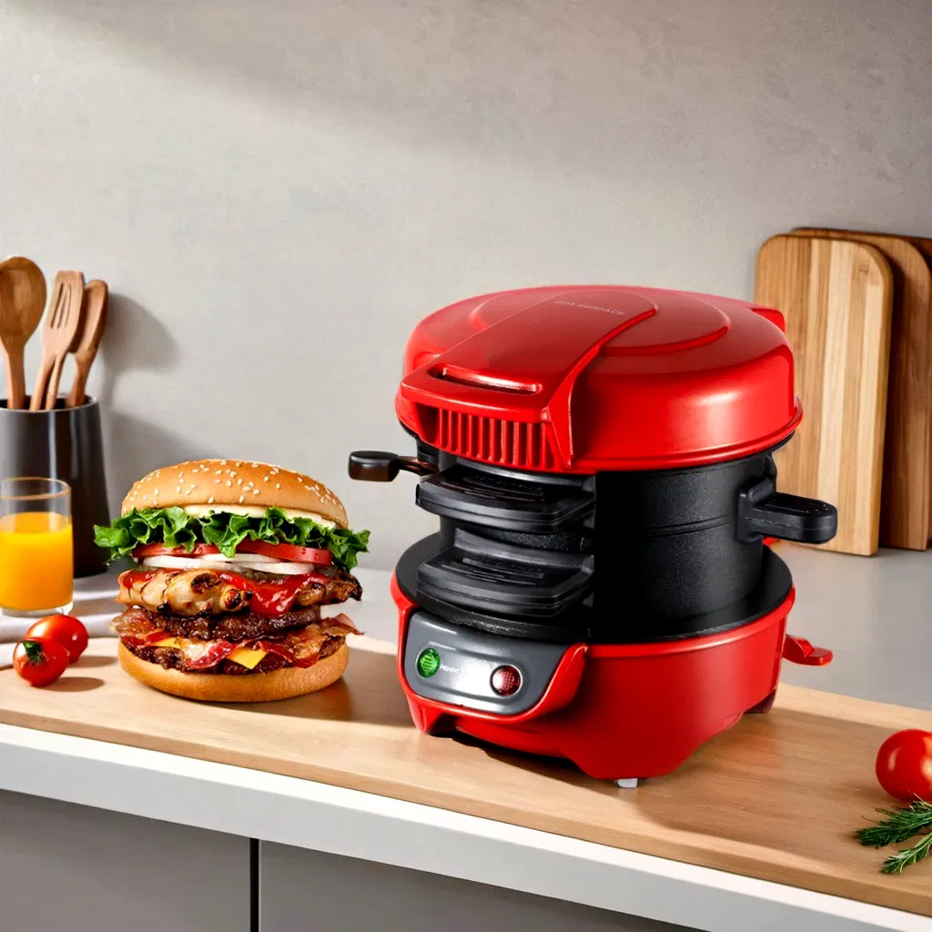 Versatile Omelette and Steak Maker Mini Burger Maker Machine Sandwich Maker Machine for Delicious Breakfasts