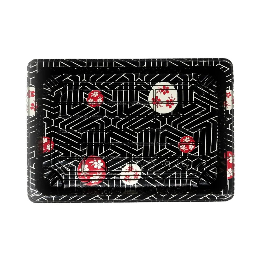 Sakura Design Printing Plastic Food Packaging Sushi Delivery Box