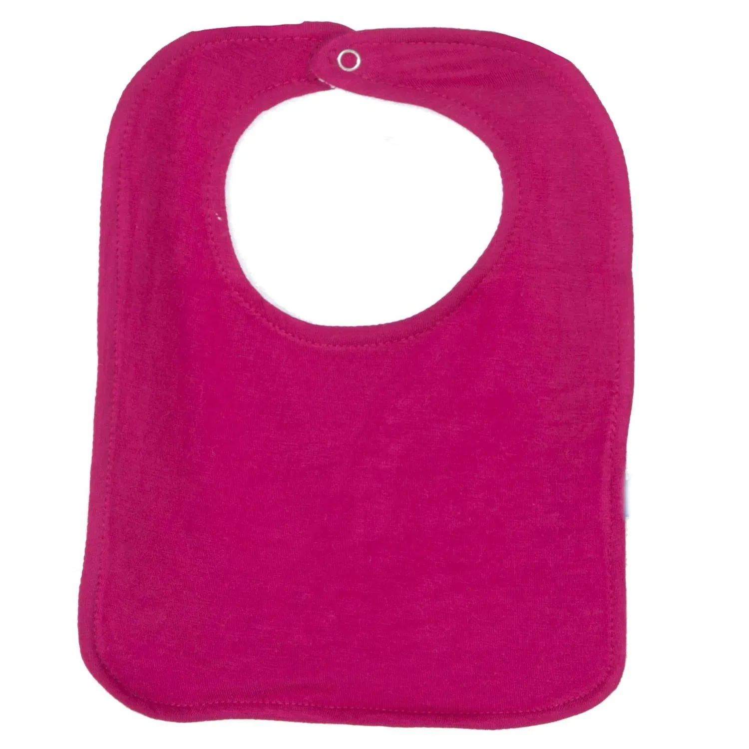 Custom Made Bamboo Terry Baby Feeding Bib Absorbent Newborn Drool Bibs with Adjustable Snap