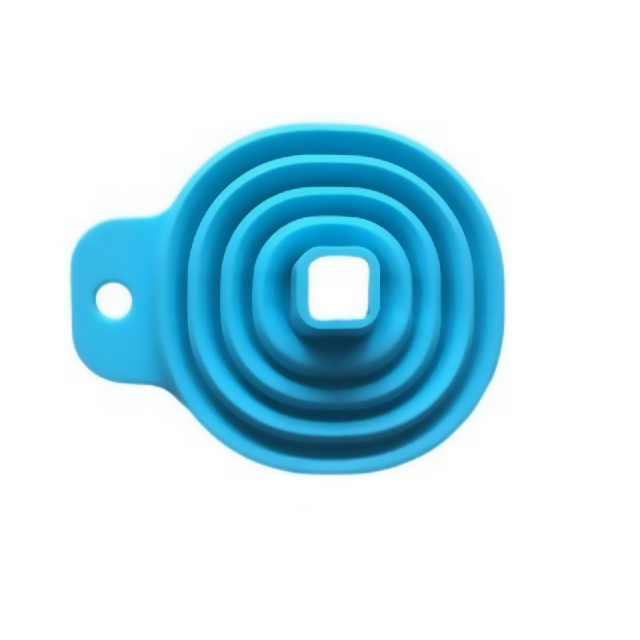 Factory Custom 100% Food Grade Foldable Silicone Kitchen Funnel Strainer Rubber