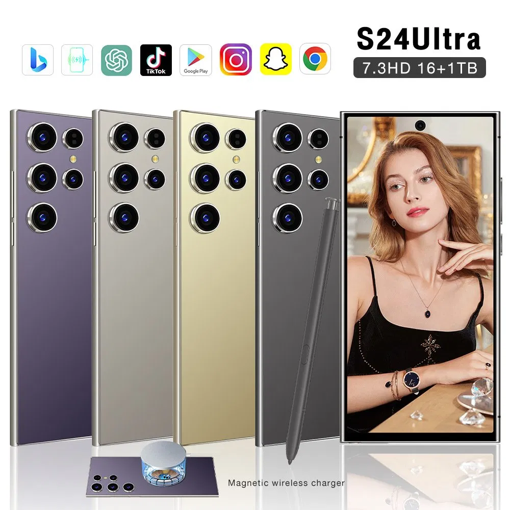 Hot Selling Mobile Phone for S24 Ultra 16g+1t Cell Phone Unlocked Smartphones