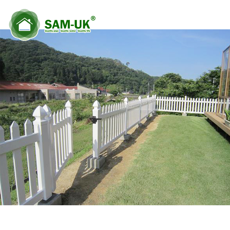 4' X 8' Modern Capped Vinyl Picket Fence