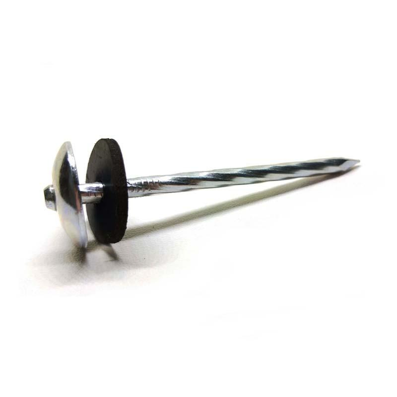 China Factory Twisted Shank 2.5inch Galvanized Umbrella Head Roofing Nails for Sale