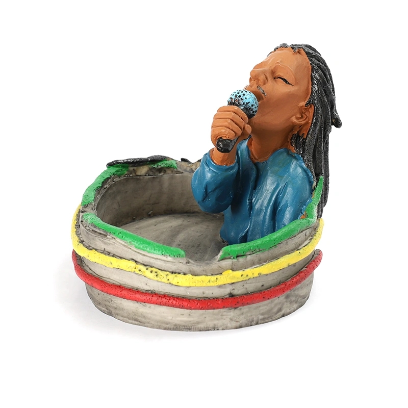 Jiju 402s New Design Man Hot Sale Smoking Cartoon Resin Ashtray