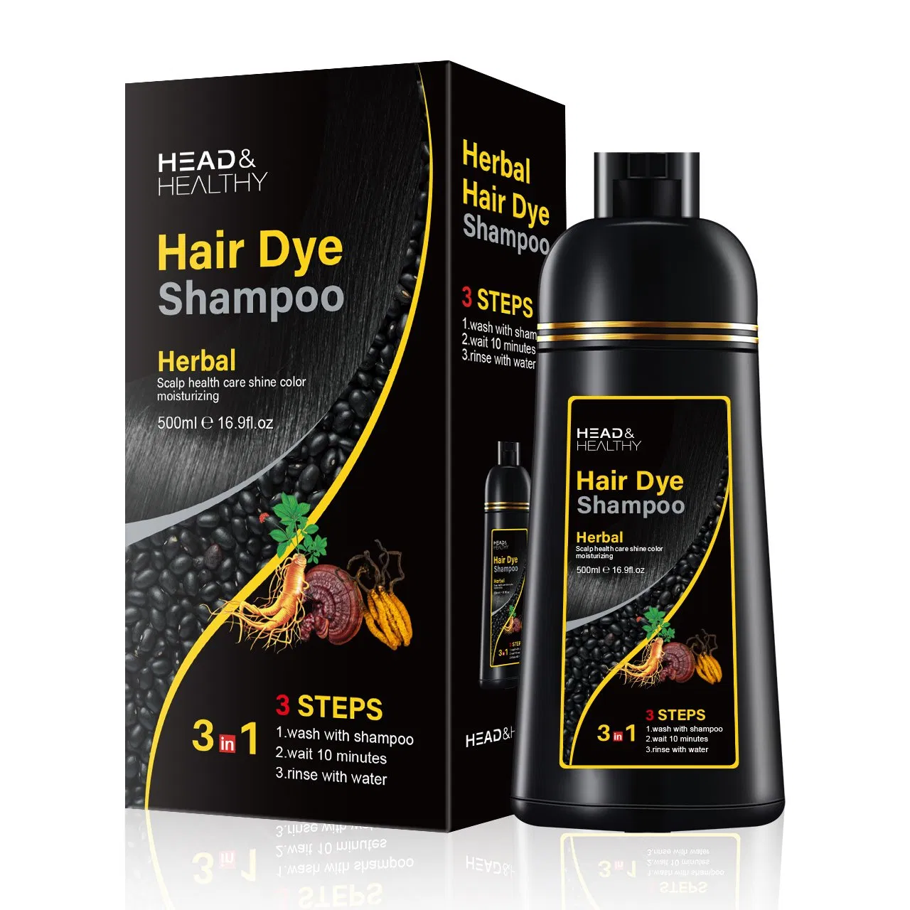 Tinturas De Cabelo Black Hair Shampoo Covers Gray Dye Hair Color Brand Names Productos Para EL Cabello