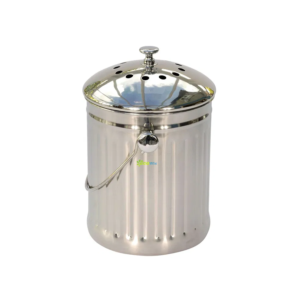 Кухонный компостер для пищевых отходов 7 л, нержавеющая сталь