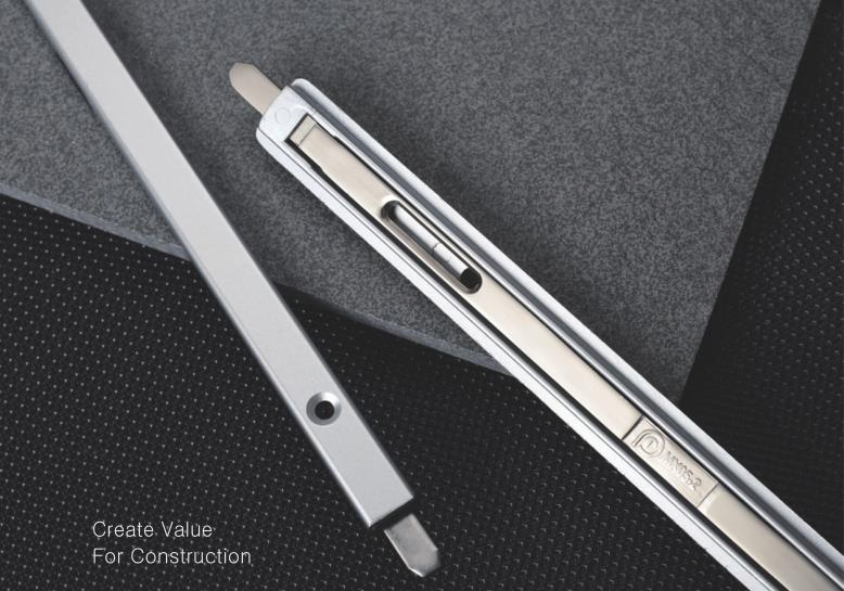 Direct Factory Plastic Bolt Lock Flush Door Bolt for Casement Door Mx02