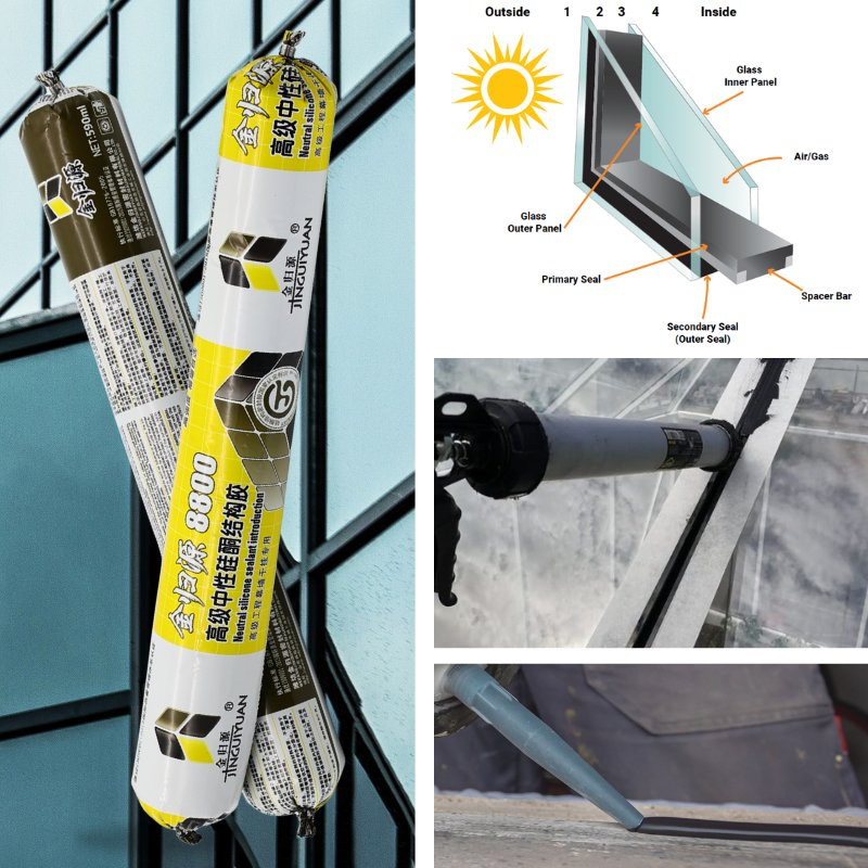 Topsen 8800 Structural Silicone Sealant for Construction - High Performance