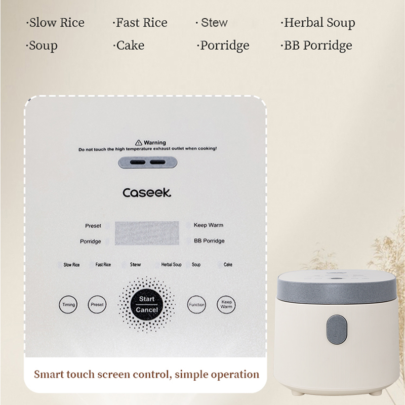 CB/CE/RoHS Smart Control Rice Cooker Safe Reliable Electric Household Kitchen Tool