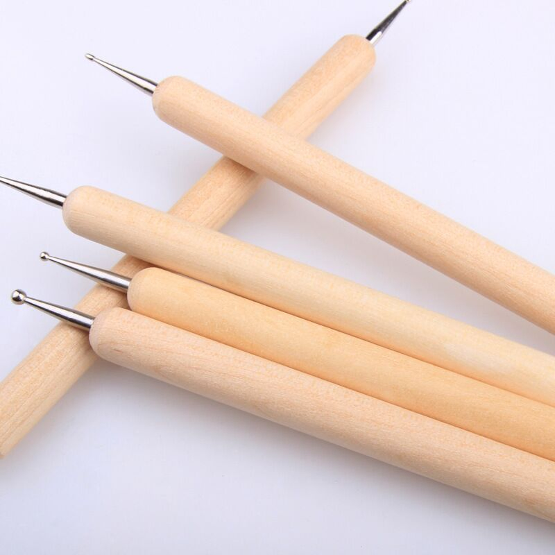 Supplier Price OEM Dotting Brush Set with Wooden Handle