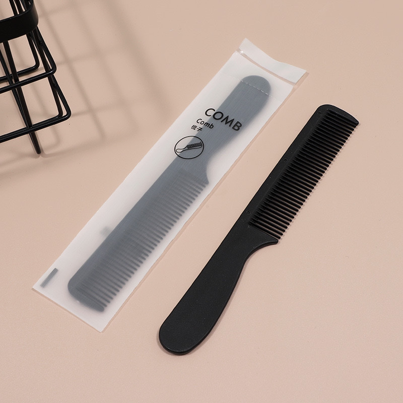 Hotel Disposable Comb Double Tooth Comb Plastic Travel Comb Hotel Supply