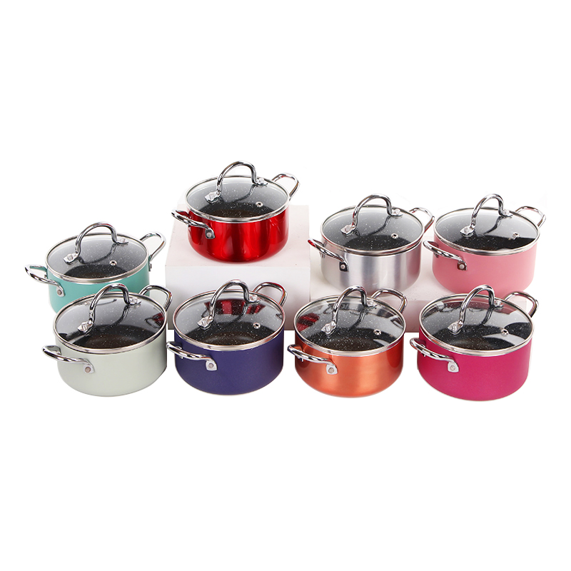 Customized Colorful Aluminum Nonstick Mini Soup Pot Stockpot with OEM/ODM Service