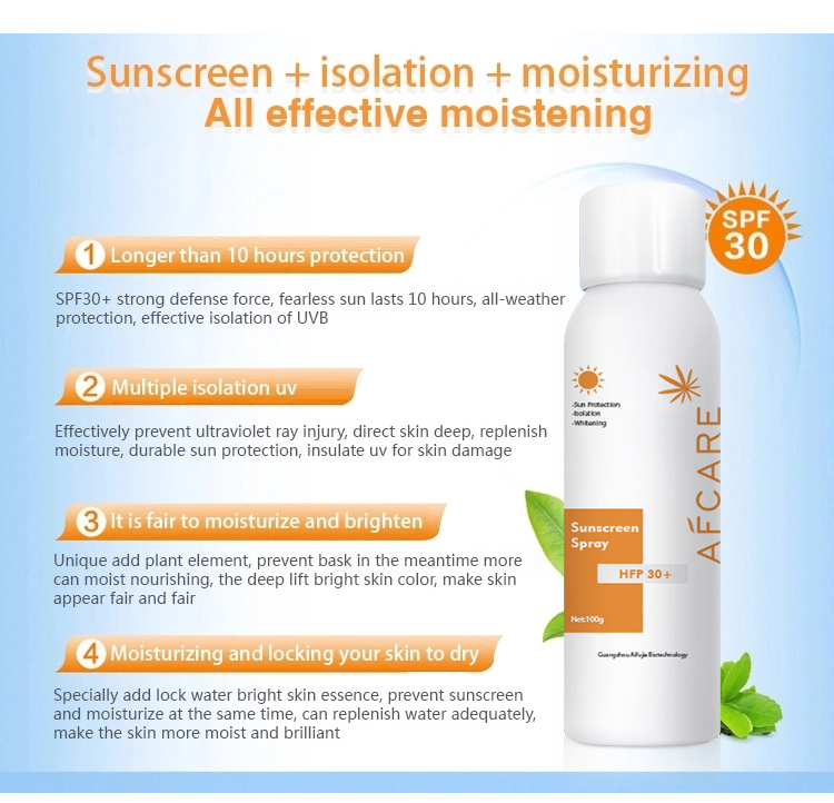 Long-Lasting UV Protector SPF Water-Proof Sunscreen Cream Light and Non-Greasy Texture
