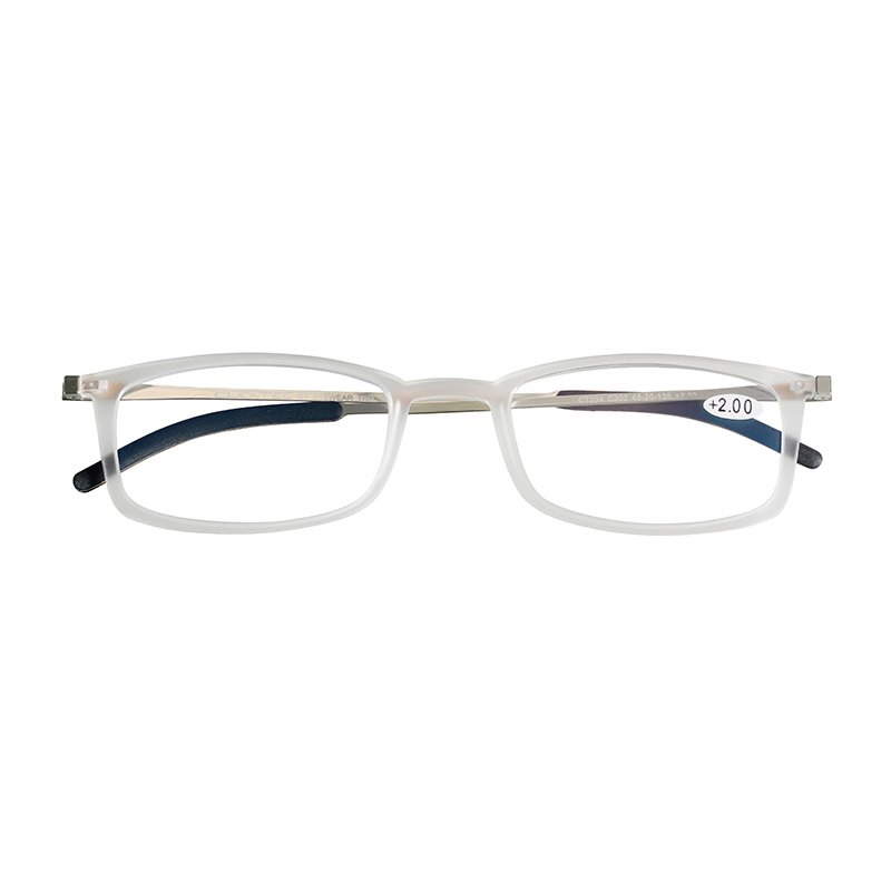 Rectangle Reading Glasses Light Blue Light Blocking with Cases in Ready Stock