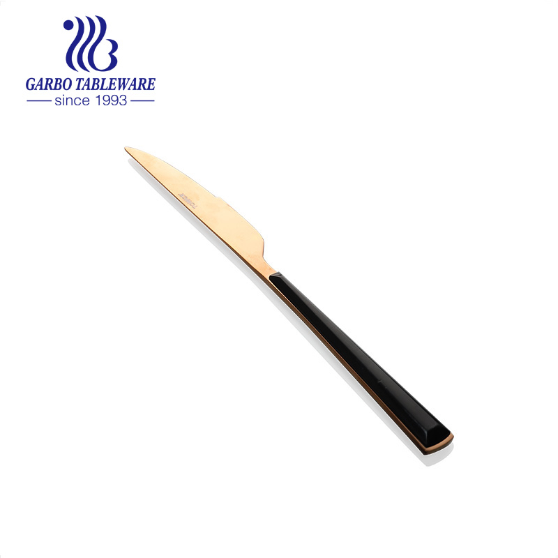 Factory High Quality 430 Cheap Stainless Steel Dinnerware Knife with Plastic Handle