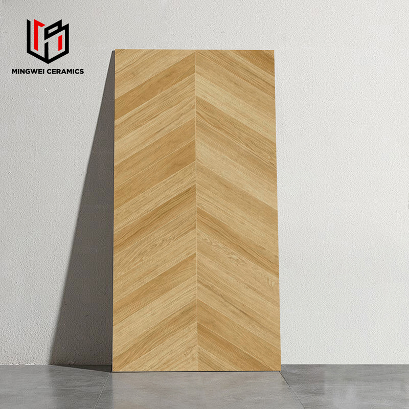 Zibo Wooden Strip Series 600X1200 mm Anti Slip Matt Porcelain Tiles Floor Wall