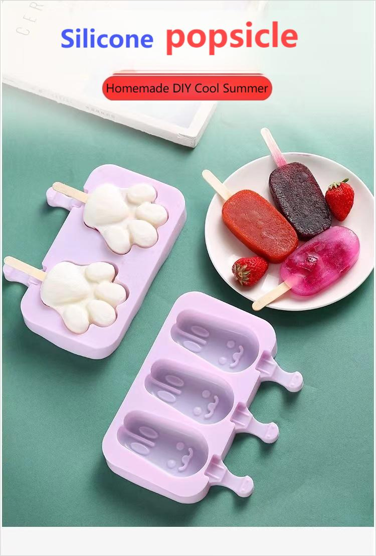 Силиконовые формы для мороженого с крышкой, 65 ячеек